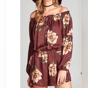 Floral Off-Shoulder Jumpsuit